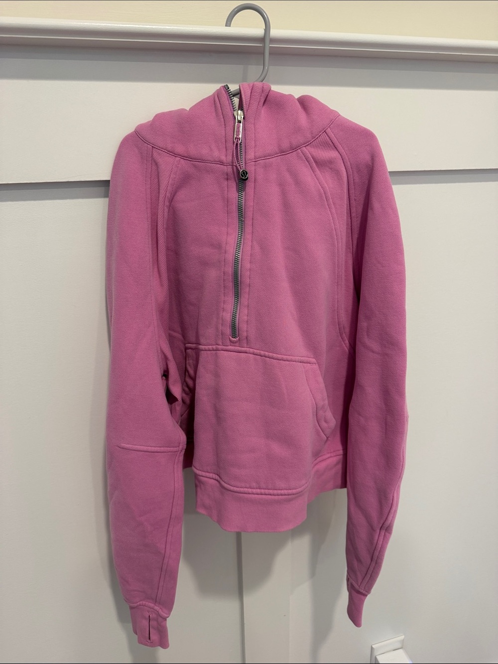 lululemon athletica Pink Half-Zip Hoodie Puffer
